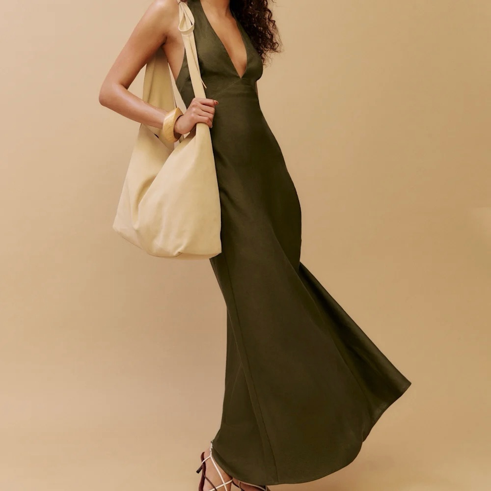 Reformation Delilah Linen Dress